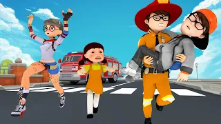 Firefighter Nick And Battle With The Fierce Blaze - Scary Teacher 3D Brave Nick