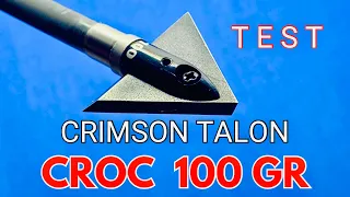CRIMSON TALON CROC 100 gr Broadhead Test--Great Performance & Great Price