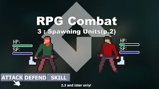 [GMS2] Make a Turn-based RPG Combat Tutorial in GameMaker Studio 2 (p.3 spawn units) | FunBox