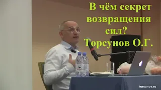 В чём секрет возвращения сил? Торсунов О.Г.