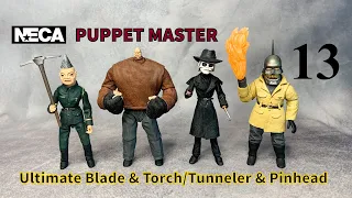 NECA Puppet Master Ultimate Blade, Torch, Tunneler & Pinhead Figure Review