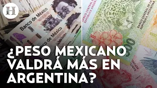 ¡Devaluación del peso argentino! Esto valdrá el peso mexicano en Argentina tras anuncio de Milei