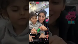 Ləman qızı ilə tiktok canlı yayımda