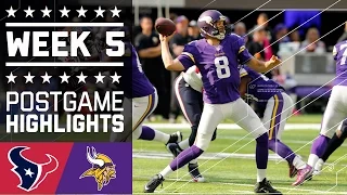 Texans vs. Vikings | NFL Week 5 Game Highlights