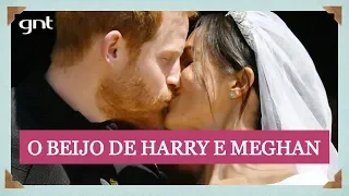 Teve beijo! Meghan e Harry demonstram carinho ao fim da cerimônia | Casamento Real