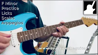 Epic Guitar Backing Track in F Minor - Funky Bluesy Groove | Guitar Backing Track Jam in F Minor