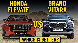 Honda Elevate VS Grand Vitara | Grand Vitara VS Elevate | Which SUV is better? Detailed comparison