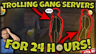 I TROLLED GANG SERVERS FOR 24 HOURS (GTA RP)