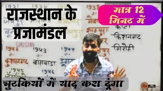 राजस्थान के प्रजामंडल | Rajasthan prajamandal | चुटकियों में याद हो जाएंगे By #rajveer sir 🔥