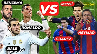 Cristano Ronaldo🔥, Bale, Benzema VS Neymar, Messi🔥, Suarez 💪