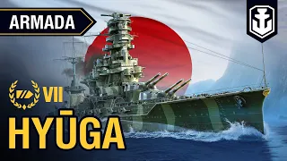 Armada. Battleship Hyūga. World of Warships guide