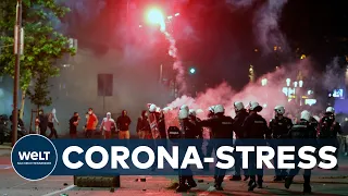 BEULEREI IN BELGRAD: Heftige Proteste gegen erneuter Corona-Ausgangssperre