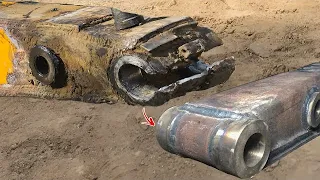 Most Satisfying a Genius Man Can Do it Easily How to Rebuild an Excavator Stick Housing