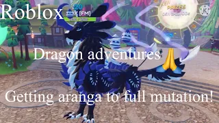 Roblox Dragon Adventures - Getting Aranga to full mutation!