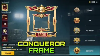 I got new CONQUEROR FRAME by final matches🔥