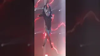 Sexy acrobat Viviana Rossi Plays with fire in a Dangerous Performance #viral #top