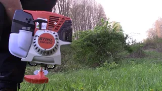 Stihl KM 131 R  Review cutting Nasty Thorn Bushes