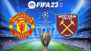 FIFA 23 | Manchester United vs West Ham United - UEFA Champions League - PS5 Gameplay