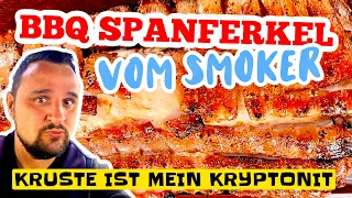 BBQ SPANFERKEL Rücken im SMOKER GRILLEN --- Klaus grillt