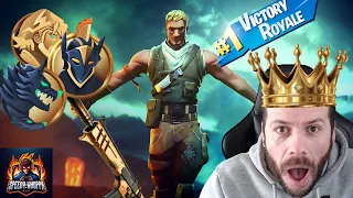 Victory royal with 3 medallions in Fortnite and 19 crowns...