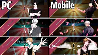 S Rank Characters Animation PC vs MOBILE | The Spike Volleyball