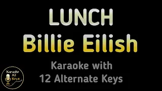 Billie Eilish - LUNCH Karaoke Instrumental Lower Higher Male & Original Key