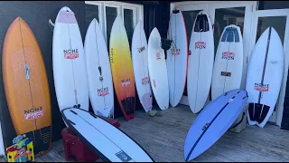 ALL OF OUR 10 UPCOMING SURFBOARD REVIEWS (ALBUM, PANDA, CHANNEL ISLANDS, CHRISTENSON, CHILLI + MORE)