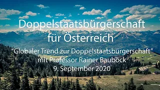 Globaler Trend zur Doppelstaatsbürgerschaft mit Prof. Rainer Bauböck