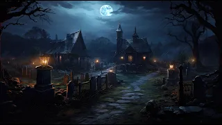 Old Haunted Colonial Village 👻 with Halloween Ambience in 4K 🎃