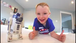 Father Son Get REAL MINI R2D2!? /Star Wars Droid!