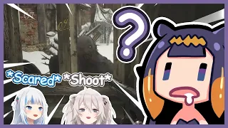 3 types of reactions to the window jumpscare【Resident Evil Village/Hololive EN & JP】