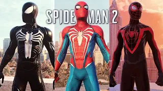 Spider-Man 2 PS5 - Advanced Suit, Symbiote Suit & Upgraded Classic Suit Gameplay (Mods)