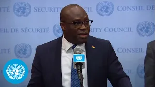 Gabon, Ghana & Mozambique on Sudan - Security Council Media Stakeout (April 17th 2023)