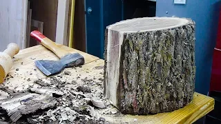 Woodturning a Black Walnut Log into a Bowl