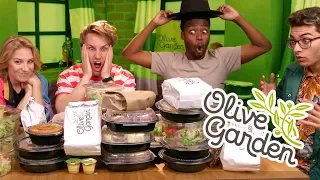 27,000+ CALORIE OLIVE GARDEN MUKBANG (Squad Vlogs)