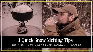 3 Quick Tips for Melting Snow!