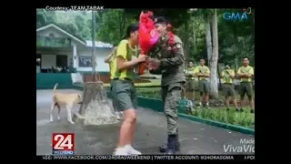 24 Oras: Sundalo, nag-propose ng kasal sa kapwa-sundalo sa gitna ng morning exercise