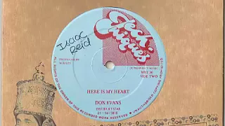 Don Evans - Here Is My Heart