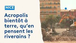 A Nice, la démolition d'Acropolis bientôt terminée. Qu'en pensent les riverains ?