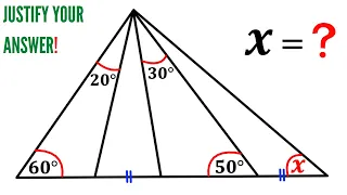 Can you justify your answer to find the angle X? | (Step-by-step explanation) | #math #maths