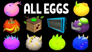 All Eggs - My Singing Monsters Plant Island (Sound and Animation)