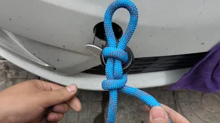 If the trailer will not be knotted in emergency, you must see this method, it is too practical