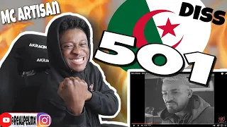 MC Artisan - 501 🇩🇿🔥(Diss) REACTION