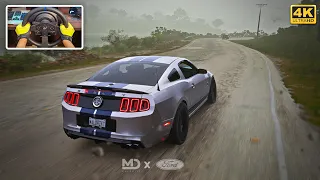 Forza Horizon 5 4K HDR - Drifting 900 HP Ford Shelby GT 500 | Heavy Rain Thunderstorm Weather