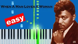 Percy Sledge - When A Man Loves A Woman (Slow Easy) Piano Synthesia Tutorial