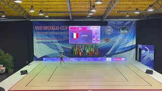 Final World Cup Aerobic Gymnastics Cantanhede 2022 IW France LENCLOS Maelys