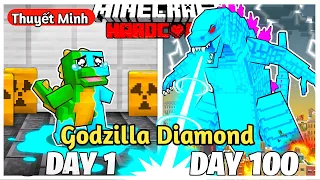 100 Ngày Trở Thành DIAMOND GODZILLA Trong Minecraft HARDCORE