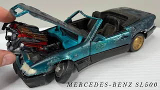 Restoration Repair Damaged Diecast Mercedes-Benz SL500 Resurrection