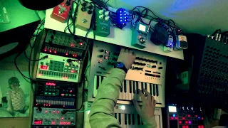 Improvised Ambient Deep House Jam (Volca Keys, FM, Sample, Bass, Minilogue, Electribe 2S)