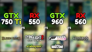 GTX 750 Ti vs RX 550 vs GTX 960 vs RX 560 - Test In 6 Games!